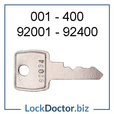 001 to 400 or 92001 to 92400 keys for BATON Metal Filing Cabinet Keys from lockdoctorbiz