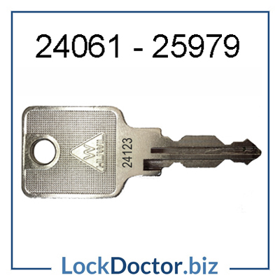 24061 to 25979 HUWIL Silverline Key for Office Furniture Replacement keys are available next day cut to code from lockdoctorbiz