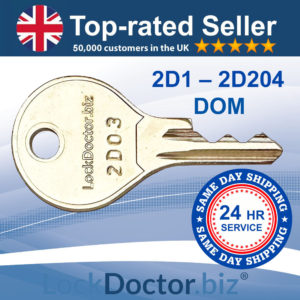Dom Keys 2D1-2D204 | SAME DAY DISPATCH | LockDoctor.Biz