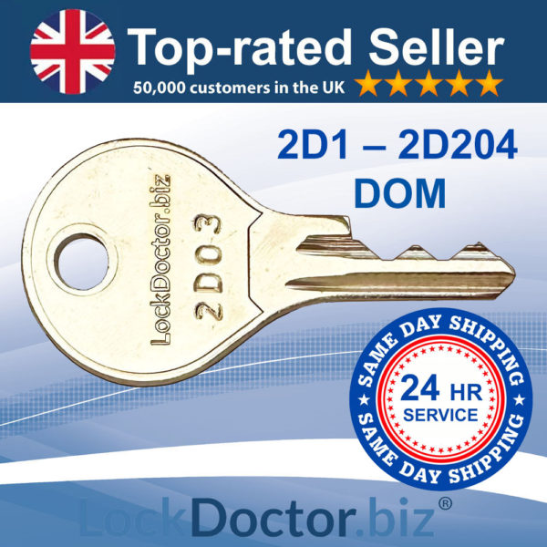 Dom Keys 2D1-2D204 | SAME DAY DISPATCH | LockDoctor.Biz