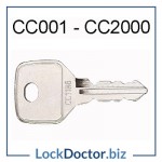 CC001 to CC2000 RONIS WSS replacement locker keys from lockdoctorbiz