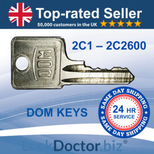 Dom Keys 2C1-2C600 | SAME DAY DISPATCH | LockDoctor.Biz