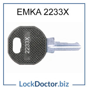 Replacement Pass Key 2233x made just from the number stamped on the lockface or on the original key