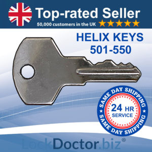 HELIX Cash Tin Keys 501-550 | NEXT DAY | LockDoctor.Biz
