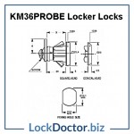 KM36PROBE Locker Lock Technical Details