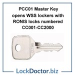 PCC01 Master Key to open locker locks numbered CC001 to CC2000 restricted by lockdoctorbiz for locks KM14200 and KM14700