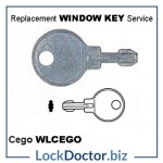 WLCEGO Cego HD SKS KWL39 Window Key available from lockdoctorbiz