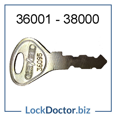 36001 to 38000 PROBE Locker Key available next day