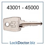 43001 to 45000 FORT F57450 HENRIVILLE locker keys EMKA EUROLOCKS and JMA FKS Silca EU1R from lockdoctorbiz