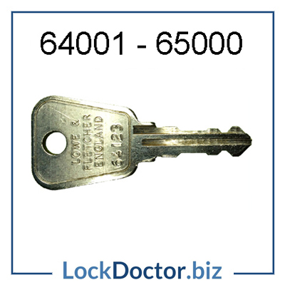 64001 to 65000 replacement ELITE BISLEY locker key available next day