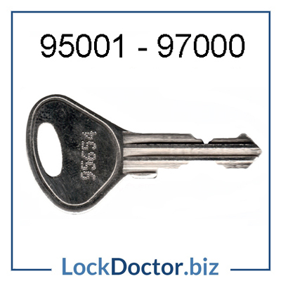 95001 to 99000 replacement Locker Keys and Lion Steel Key available next day from lock doctor services