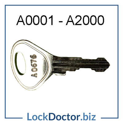 Pair of replacement Bisley or Elite Locker Keys in the range 64001-64500