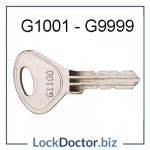 G1001 to G9999 replacement GARRAN GL locker keys available next day