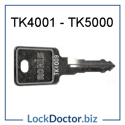 TK4001 to TK5000 replacement LINK locker ronis keys next day