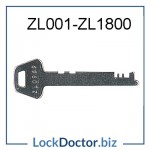 ZL001 to ZL1800 LF ENGLAND Flat Steel ZL Locker Key available at lockdoctorbiz