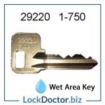 29220 ASSA range 1 to 750 replacement Wet Area Locker Key LINK ASSA Abloy locker keys available next day from lockdoctorbiz