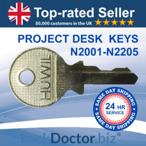 Project Desk Keys N2001-N2205 | NEXT DAY | LockDoctor.Biz