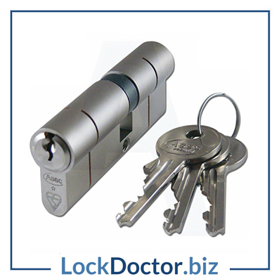 KMAS10130 ASEC 75mm Kitemarked Euro Double Cylinder with 3 keys each from Lockdoctorbiz