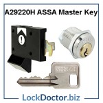29220H Master Key opens ASSA ABLOY locker locks 29220 1 to 750 restricted by lockdoctorbiz