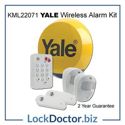 KML22071 YALE Easy Fit Wirefree Alarm Kit expandable up to 30 devices from Lockdoctorbiz