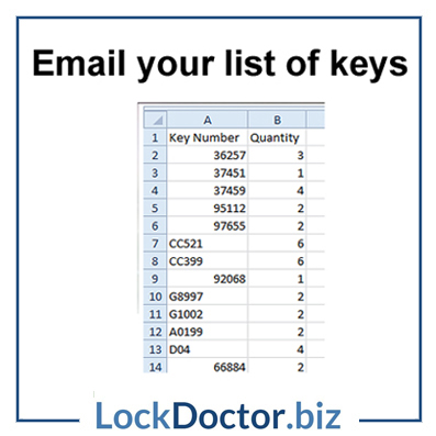 Email list of keys
