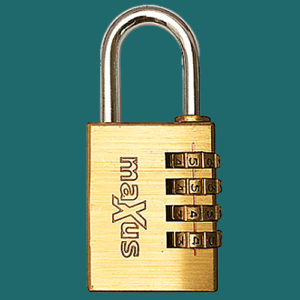 Maxus 4-Wheel Combination Padlock | NEXT DAY | LockDoctor.Biz