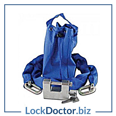 KMAS10092 ASEC Sliding Shackle Padlock & Chain Set (1.5m Chain, 85mm Sliding Shackle Padlock and Bag)