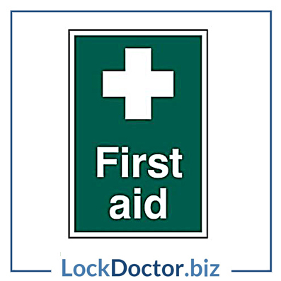 KMAS4698 First Aid 200mm x 300mm PVC Self Adhesive Sign