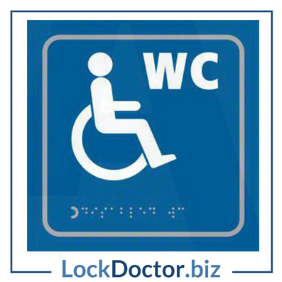 KMAS4714 Disabled 150mm x 150mm Taktyle (Braille) Self Adhesive Sign