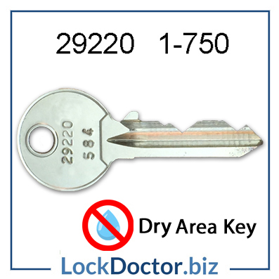29220 ASSA locker key range 1 to 750 replacement Dry Area LINK ASSA Abloy locker keys available next day