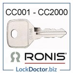 CC001 to CC2000 RONIS WSS locker key