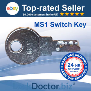 MS1 Electrical Switch Key | NEXT DAY | LockDoctor.Biz