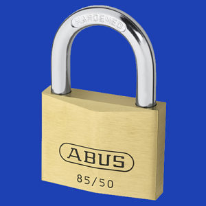 ABUS 85/50 Brass Open-Shackle Padlock | LockDoctor.Biz