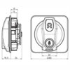 RONIS 23500-01 Locking Handle Measurements | LockDoctor.Biz