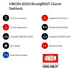 UNION J2203 StrongBOLT 3 Lever Sashlock FEATURES