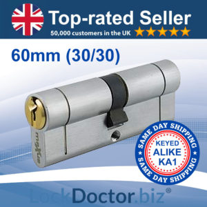 60mm Keyed-Alike Double Euro Cylinder KA1 | LockDoctor.Biz
