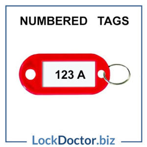 Numbered Key Tags Available