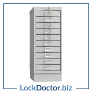 MD0604G 10 Drawer Multi Drawer Steel Cabinet from Lock Doctor Services Ltd