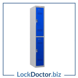 Blue Double-Door Electronic Locker | NEXT DAY | LockDoctor.Biz