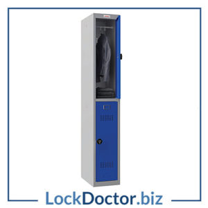 Blue Double-Door Combination Locker |NEXT DAY| LockDoctor.Biz