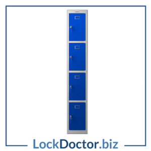 Blue 4-Door Storage Locker | NEXT DAY | LockDoctor.Biz