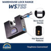 WS75S Elite Container Padlock | NEXT DAY | LockDoctor.Biz