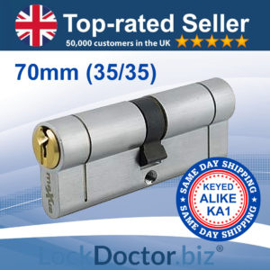 70mm Keyed-Alike Double Euro Cylinder KA1 | LockDoctor.Biz