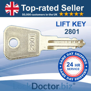 2801 LIFT Key for LIFTS & ALARMS | NEXT DAY | LockDoctor.Biz