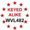 UNION Double Euro Cylinder Keyed Alike to Key WVL482