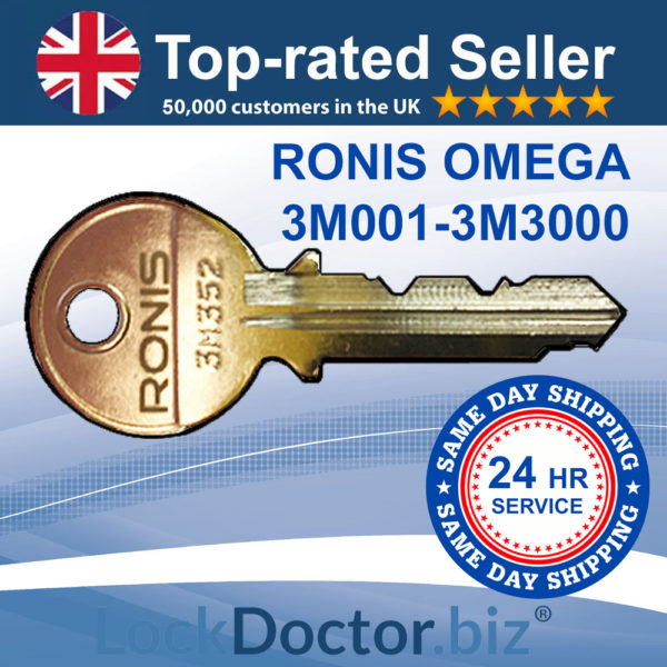 OMEGA Locker Keys 3M001-3M3000 | NEXT DAY LockDoctor.Biz