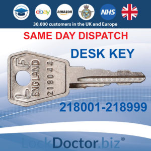Desk Key 218000-218999 | NEXT DAY | LockDoctor.Biz