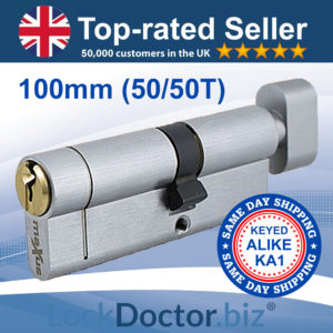 100mm Keyed-Alike Thumbturn Cylinder KA1 | LockDoctor.Biz