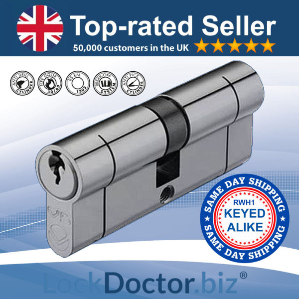 V5 Double Euro-Cylinder | Keyed Alike RWH1 | LockDoctor.Biz