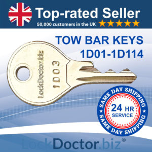 Tow Bar Keys 1D01-1D114 | SAME DAY DISPATCH | LockDoctor.Biz